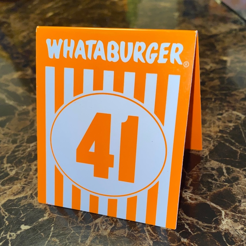 Whataburger Table ⛺️ Number 41